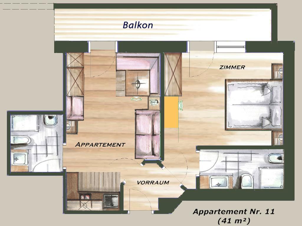 Garni Appartement Alpenresidence Cadipietra Bilik gambar